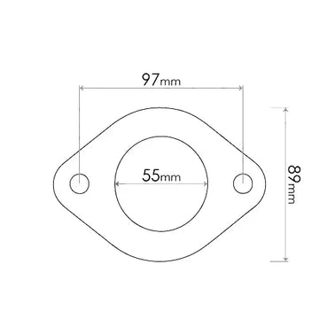 Redback Flange Gasket for various Holden, Mazda, Subaru, Nissan, Infiniti, Hyundai, Mitsubishi, Ford & Ssangyong vehicles - Brixton 4x4 - Buy Online Now!